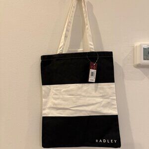 RADLEY London Colourblock Women's Fabric Medium Open Top Tote Bag, Black,white